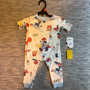 Disney Mickey Mouse Summer Themed Toddler Pajama Set, Size 2T